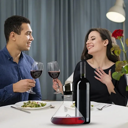 Aurea Pour - hand-blown crystal decanter - 1.5L